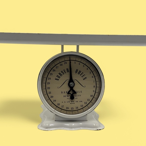 1964 Nurser Queen Baby Scale – 30LB Capacity – Vintage Kitchen & Nursery Scale. - Picture 1 of 10